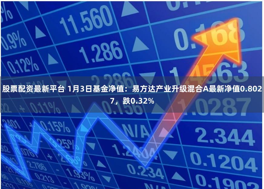 股票配资最新平台 1月3日基金净值:易方达产业升级混合A最新净值0.8027,跌0.32%